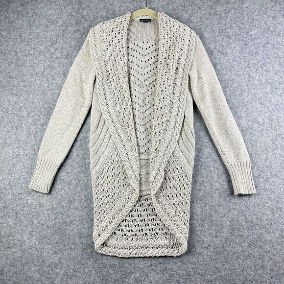 Eddie Bauer Open Knit Cardigan Sweater Womens S Crochet Cottage Preppy Corpcore* - Picture 1 of 12